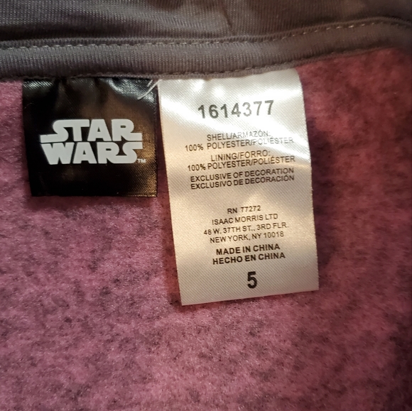 😊Star Wars Fleece Jacket - Picture 3 of 3